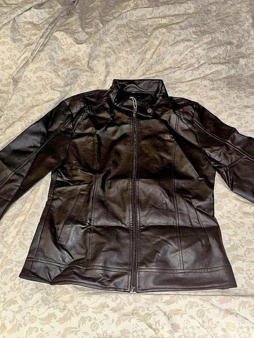BV Clothing Black Leather-Style Jacket